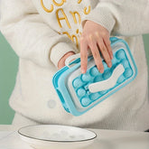 Easy Release Silicone Ice Cube Tray with Lid